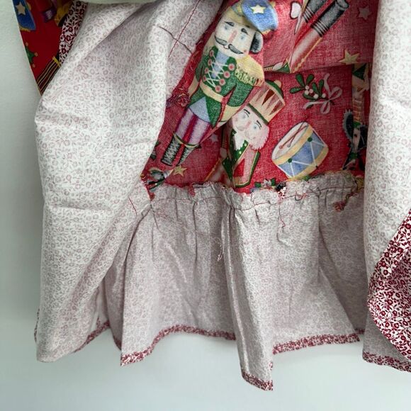 Handmade Vintage Inspired Girls Nutcracker Holiday All Over Printed Dresses - Picture 6 of 8